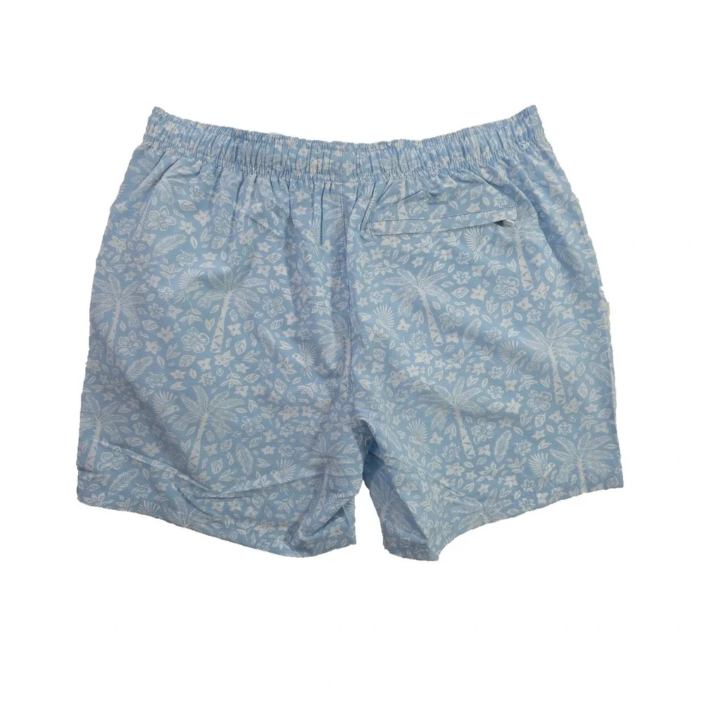 roken Threads Mens XL Swim Trunks New Light Blue Floral Board Shorts Mesh Lined